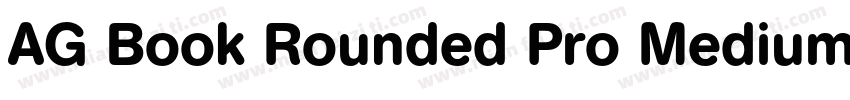 AG Book Rounded Pro Medium字体转换